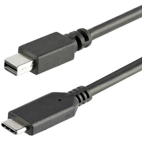 StarTech.com 1 m / 3.3 ft. USB-C to Mini DisplayPort Cable - 4K 60Hz - Black - USB 3.1 Type-C to Mini DP Adapter Cable - mDP Cable