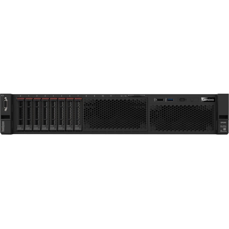 Lenovo ThinkSystem SR590 7X99A07KAU 2U Rack Server - 1 x Intel Xeon Silver 4216 2.10 GHz - 16 GB RAM - 12Gb/s SAS, Serial ATA/600 Controller