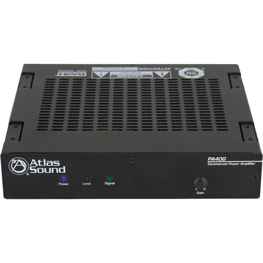 AtlasIED PA40G Amplifier - 40 W RMS - 1 Channel - Black