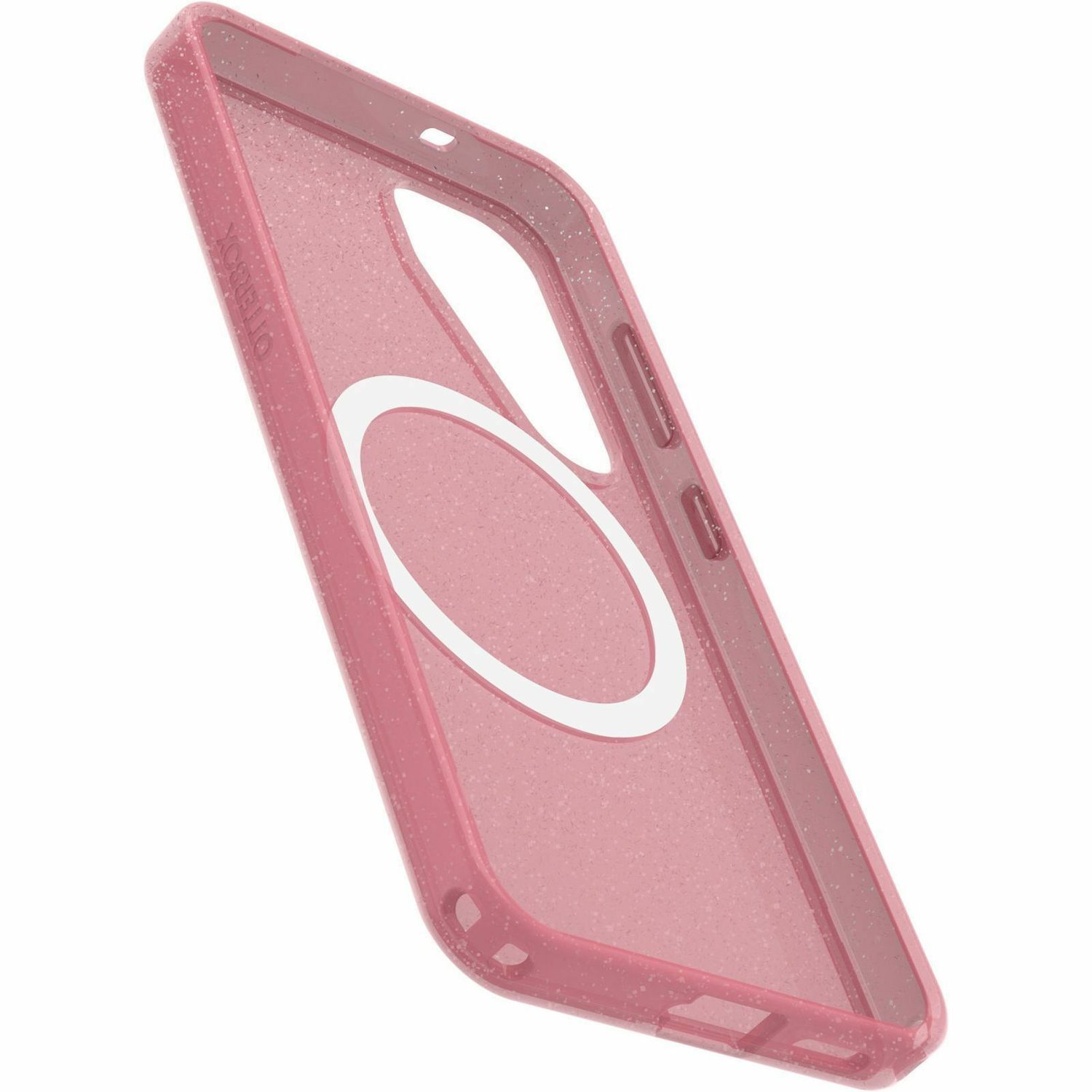 OtterBox Symmetry Series Clear Case for Samsung Galaxy S25 Smartphone - Foxberry (Pink)