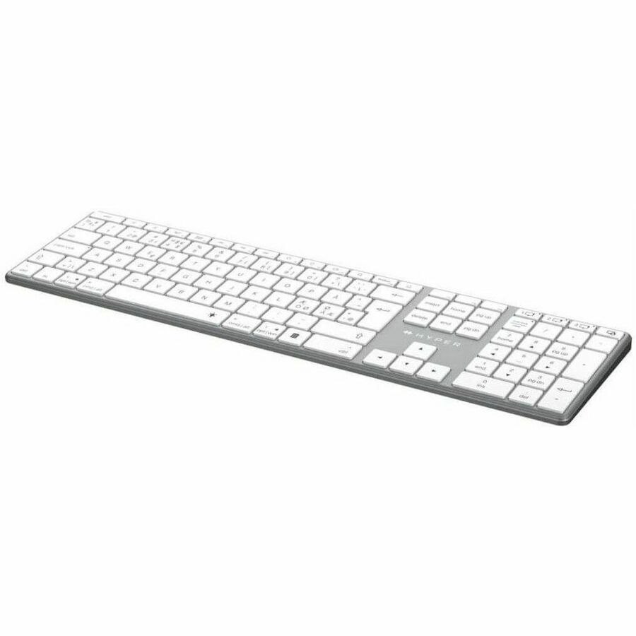 Targus HyperSpace HS2310NO Keyboard - Wired/Wireless Connectivity - USB Type C Interface - Nordic - QWERTY Layout - Space Gray