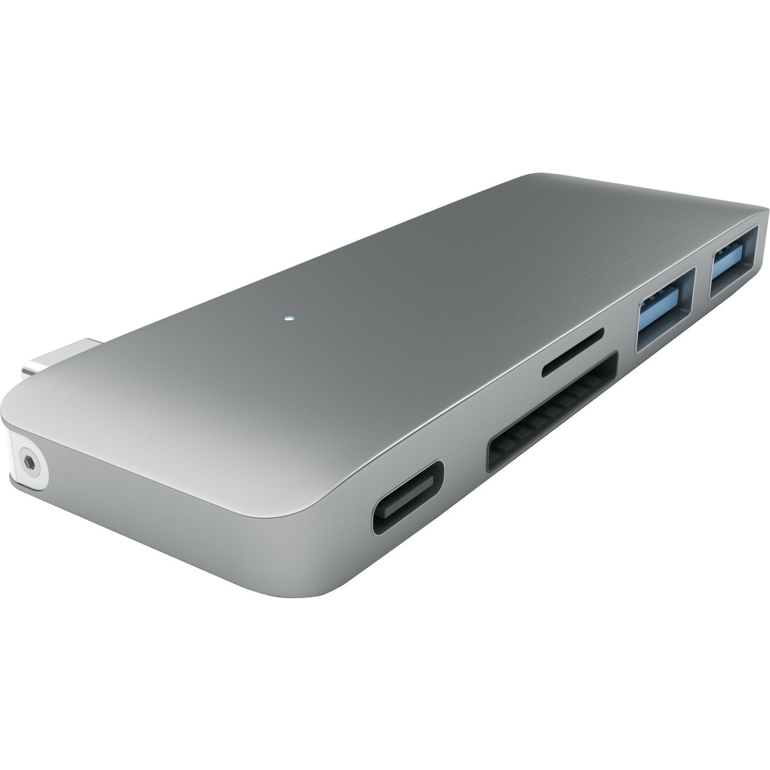 Satechi Type-C Pass Through USB Hub with USB-C Charging Port (Space Grey)