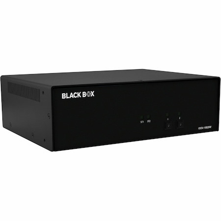 Black Box Secure KVM Switch, NIAP 4.0 Certified - 2-Port, Single-Monitor, FlexPort HDMI/DisplayPort