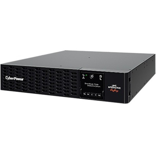 CyberPower PRO Rack/Tower LCD 1500VA/1500W (10A) 2U Line Interactive UPS - XL Batt. Exp.- (PR1500ERTXL2U) - 3 Yrs Adv Rep. & 2 Yrs on Int. Bat
