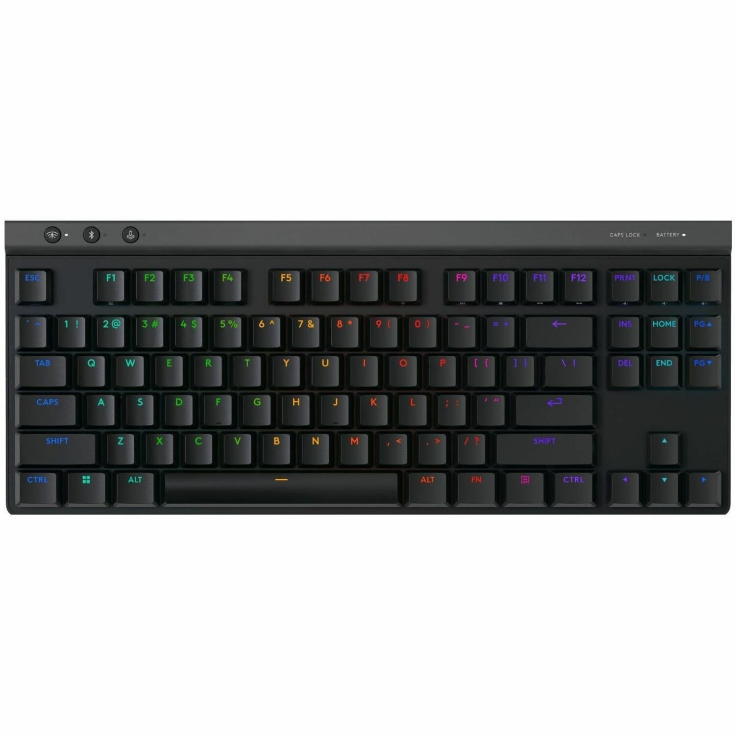 Logitech G G515 LIGHTSPEED TKL Gaming Keyboard - Wired/Wireless Connectivity - USB Type A Interface - RGB LED - English (UK) - QWERTY Layout - Black