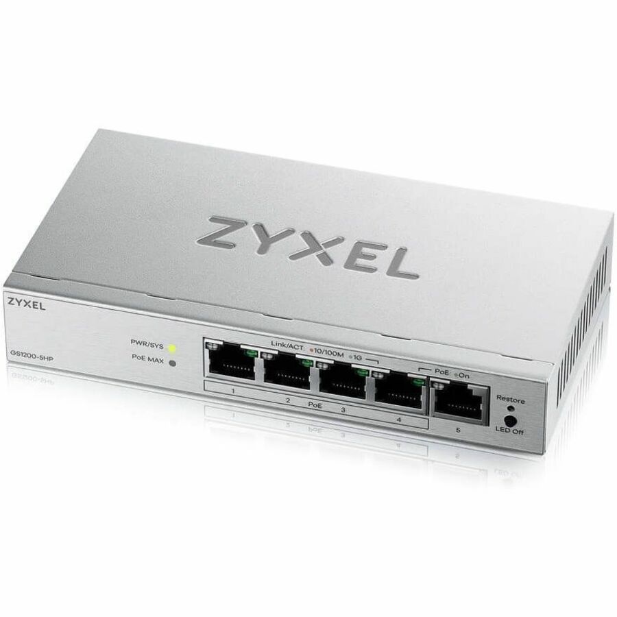 Zyxel GS1200-5HP V3 5 Port Gigabit PoE+