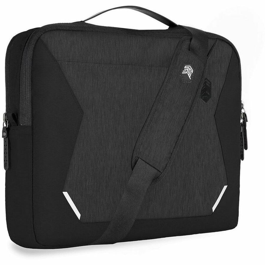 STM (MYTH BRIEF) LAPTOP SHOULDERBAG, FITS UP TO 16'', MAGNET BLACK , 3YR WTY