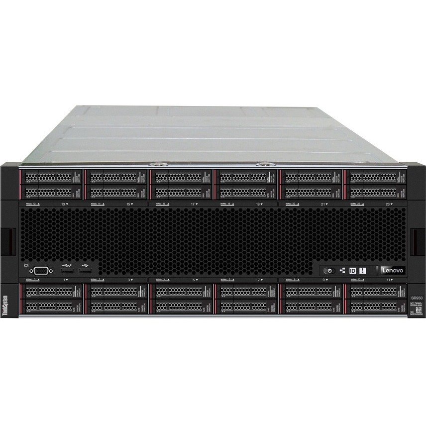 Lenovo ThinkSystem SR950 7X12A02NNA 4U Rack Server - 2 x Intel Xeon Gold 6230 2.20 GHz - 64 GB RAM - 12Gb/s SAS, Serial ATA/600 Controller