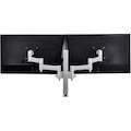 Atdec Modular AWMS-2-4640-F-S Desk Mount for Monitor, Flat Panel Display, Curved Screen Display - Silver