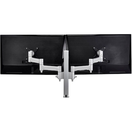Atdec Modular AWMS-2-4640-F-S Desk Mount for Monitor, Flat Panel Display, Curved Screen Display - Silver
