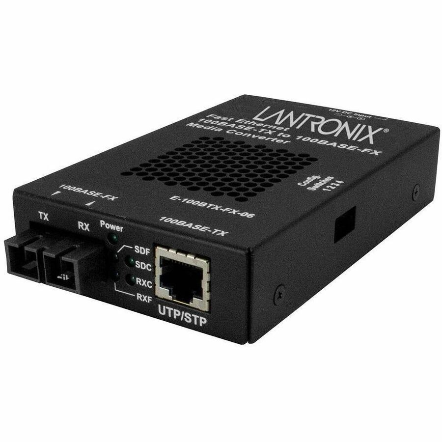 Lantronix E-100BTX-FX-06 Transceiver/Media Converter