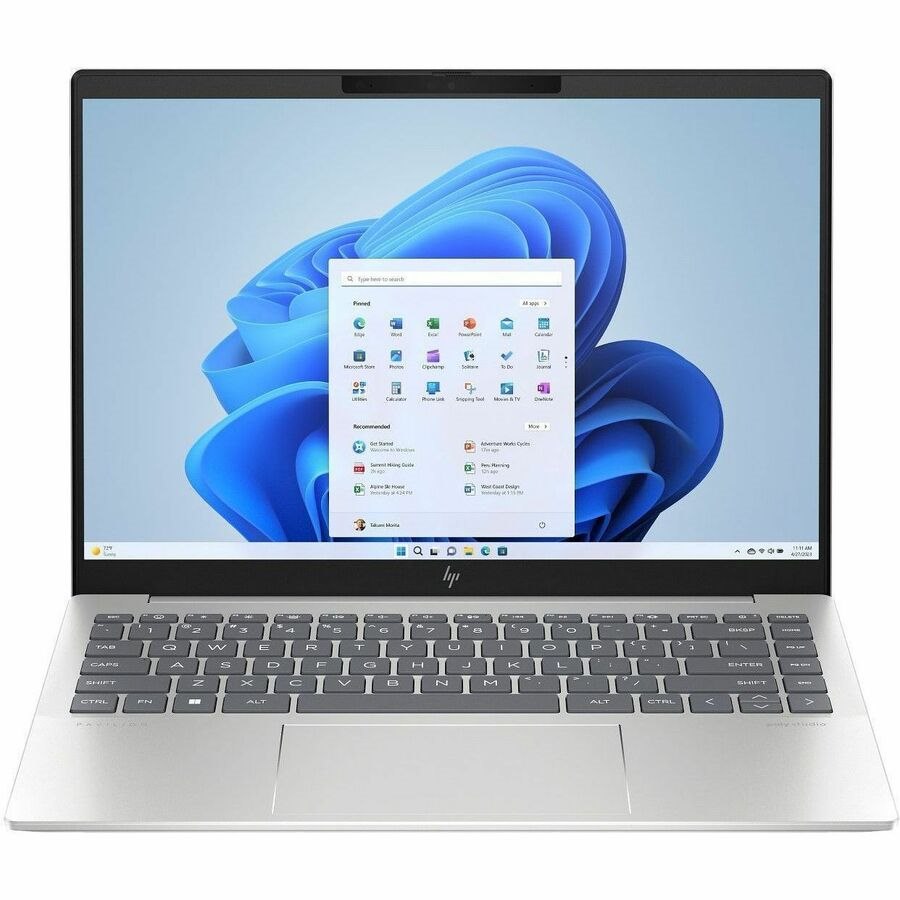 HP Pavilion Plus 14-ew1000 14-ew1076TU 14" Notebook - 3K - Intel Core Ultra 7 155H - Intel Evo Platform - 32 GB - 512 GB SSD - Natural Silver Aluminum