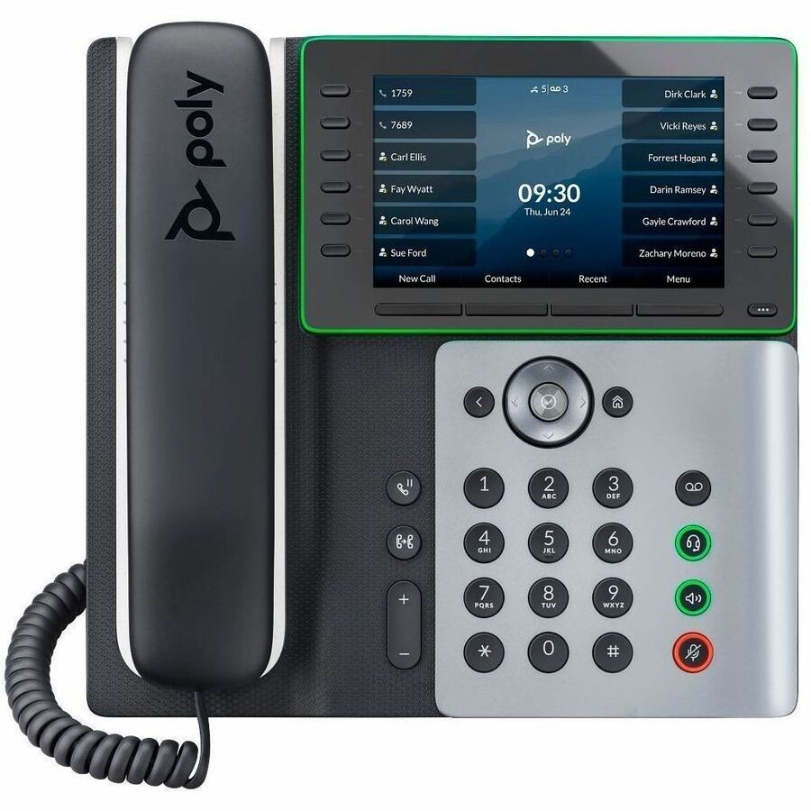 Poly Edge E550 IP Phone and PoE-enabled GSA/TAA