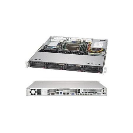Supermicro SuperServer 5019S-M Server Barebone System - 1U Rack-mountable - Socket H4 LGA-1151 - 1 x Processor Support