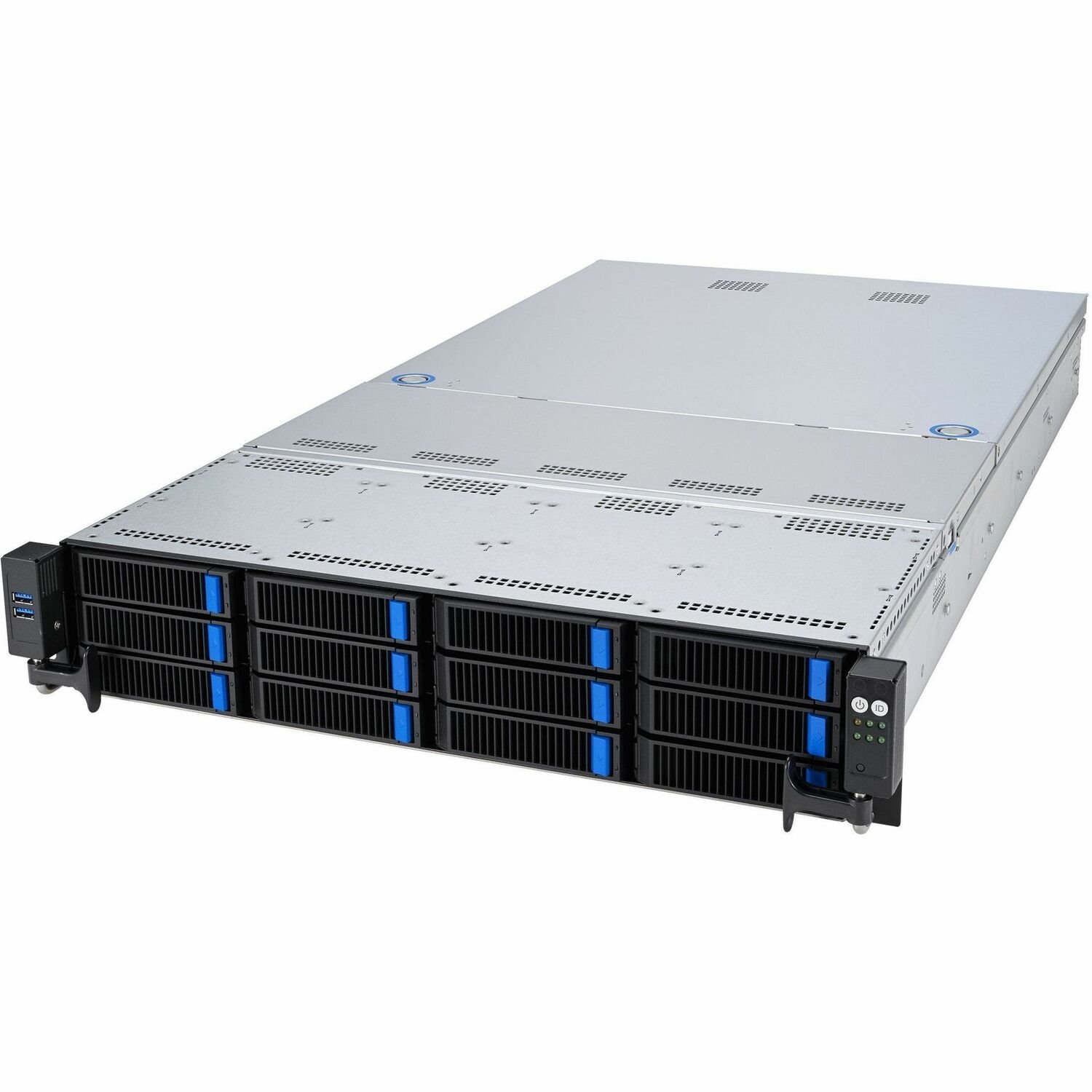 Asus RS521A-E12-RS12U Server Barebone System - 2U Rack-mountable - Socket SP5 - 1 x Processor Support - 1 x AMD EPYC 5th Gen