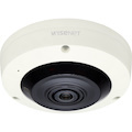 Wisenet XNF-8010R 6 Megapixel Indoor Network Camera - Fisheye - Ivory