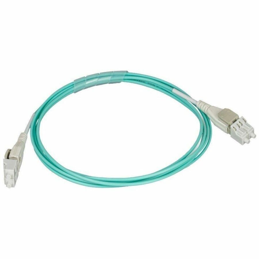 Monoprice Om3 Fiber Op. Cable - Reverse Polarity LC/LC Uniboot_ Ul_ 50/125 Type_