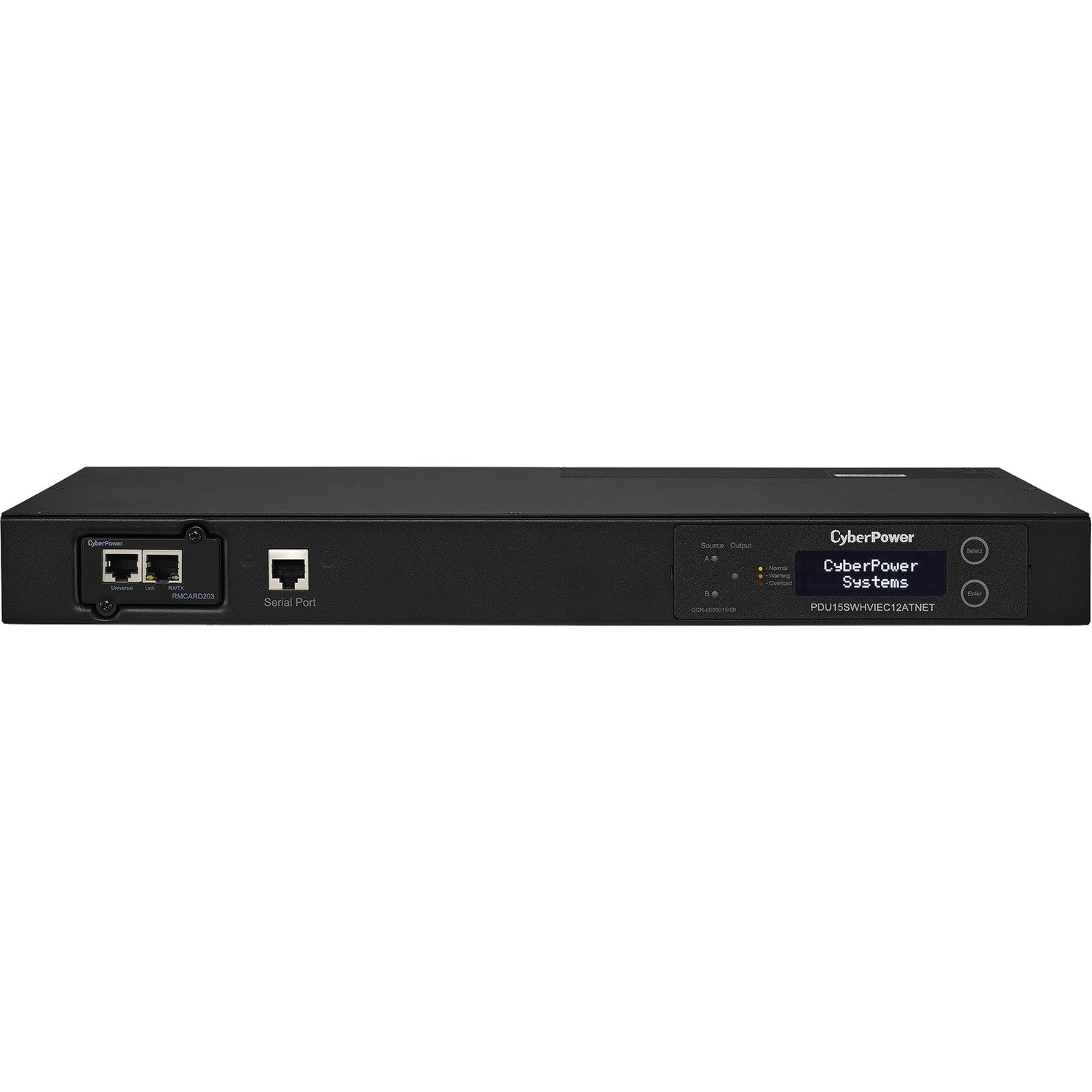 CyberPower PDU15SWHVIEC12ATNET 200 - 240 VAC 15A Switched ATS PDU