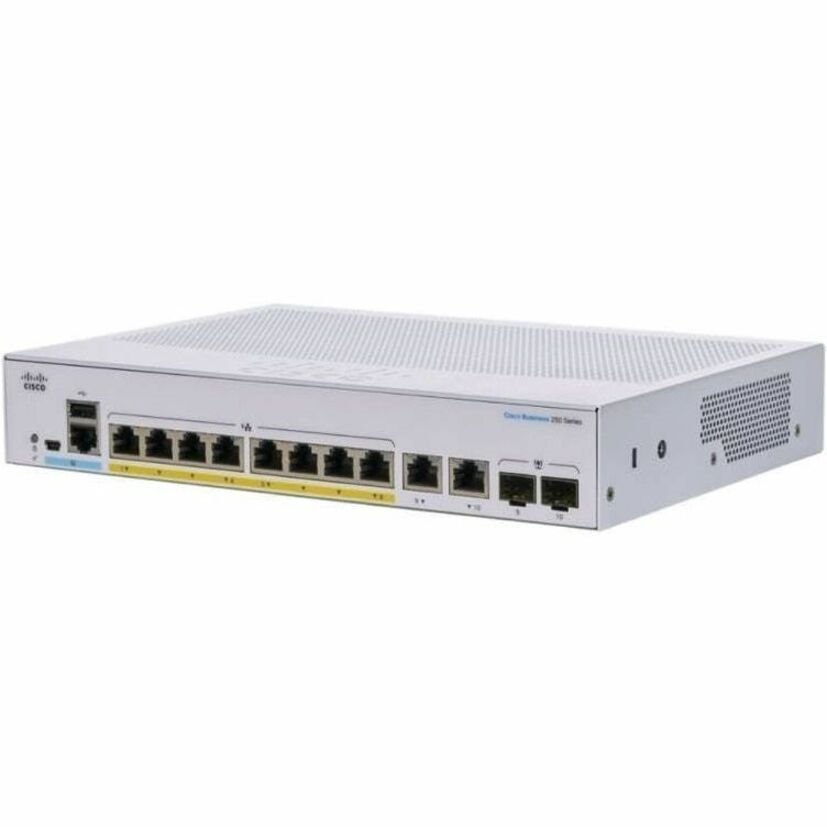 Cisco 250 CBS250-8P-E-2G Ethernet Switch