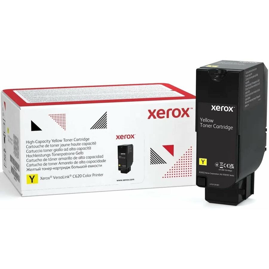 Xerox Genuine Xerox&reg; VersaLink&reg; C620 Color Printer Yellow High capacity Toner Cartridge (12000 Pages) - 006R04627