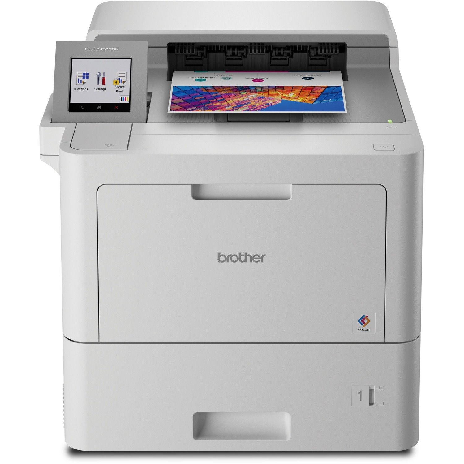 Brother Workhorse HL-L9470CDN Enterprise Color Laser Printer with Fast Printing, Large Paper Capacity, and Advanced Security Features