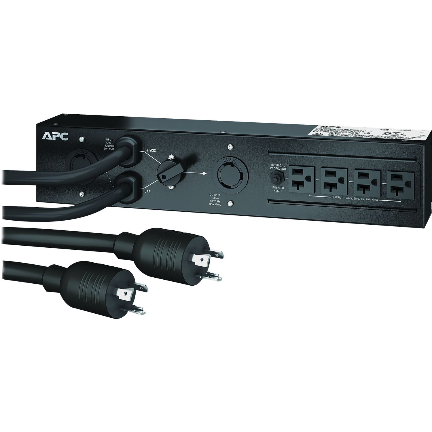 APC SERVICE BYPASS PDU, 120V 30AMP W/ (4) NEMA 5-20R AND (1) L5-30R
