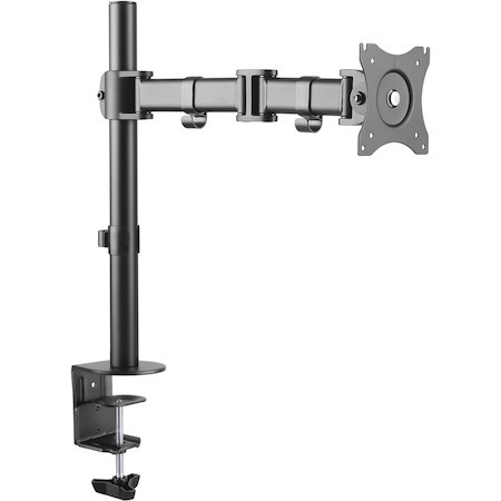 Newstar Full Motion Desk Mount (clamp & grommet) for 10-30" Monitor Screen, Height Adjustable - Black