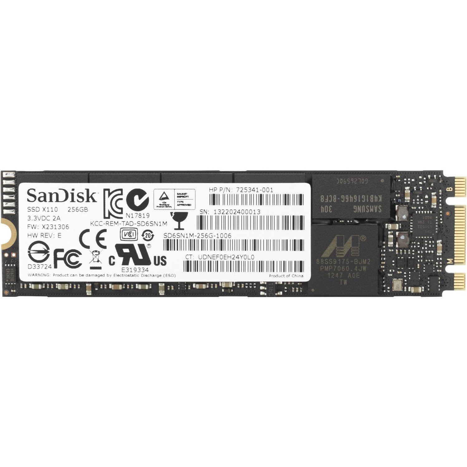 HP 256 GB Solid State Drive - M.2 2280 Internal - PCI Express