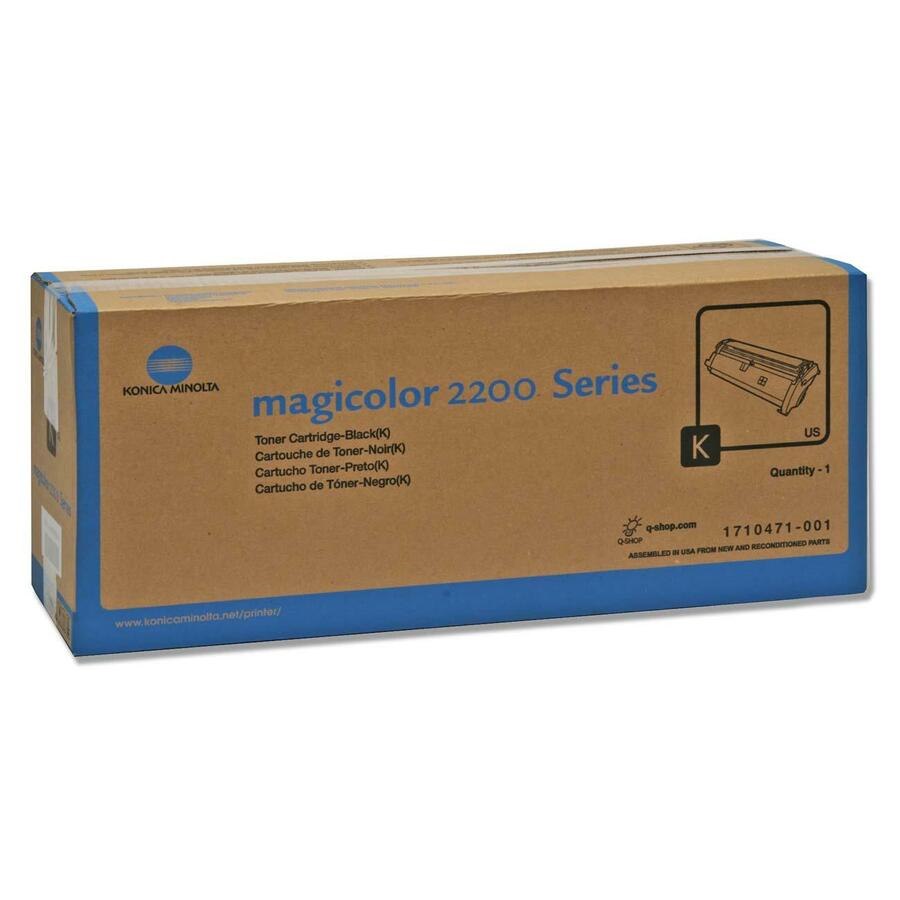 Minolta-QMS 1710471-001 Original Laser Toner Cartridge - Black Pack