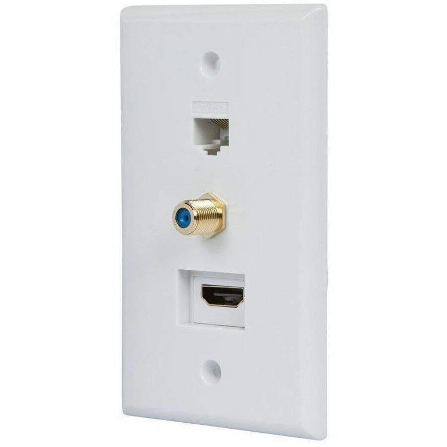 Monoprice Recessed Hdmi Wall Plate_ With 1 Hdmi F/F Adapter_ 1RJ45 Cat5e Coupler