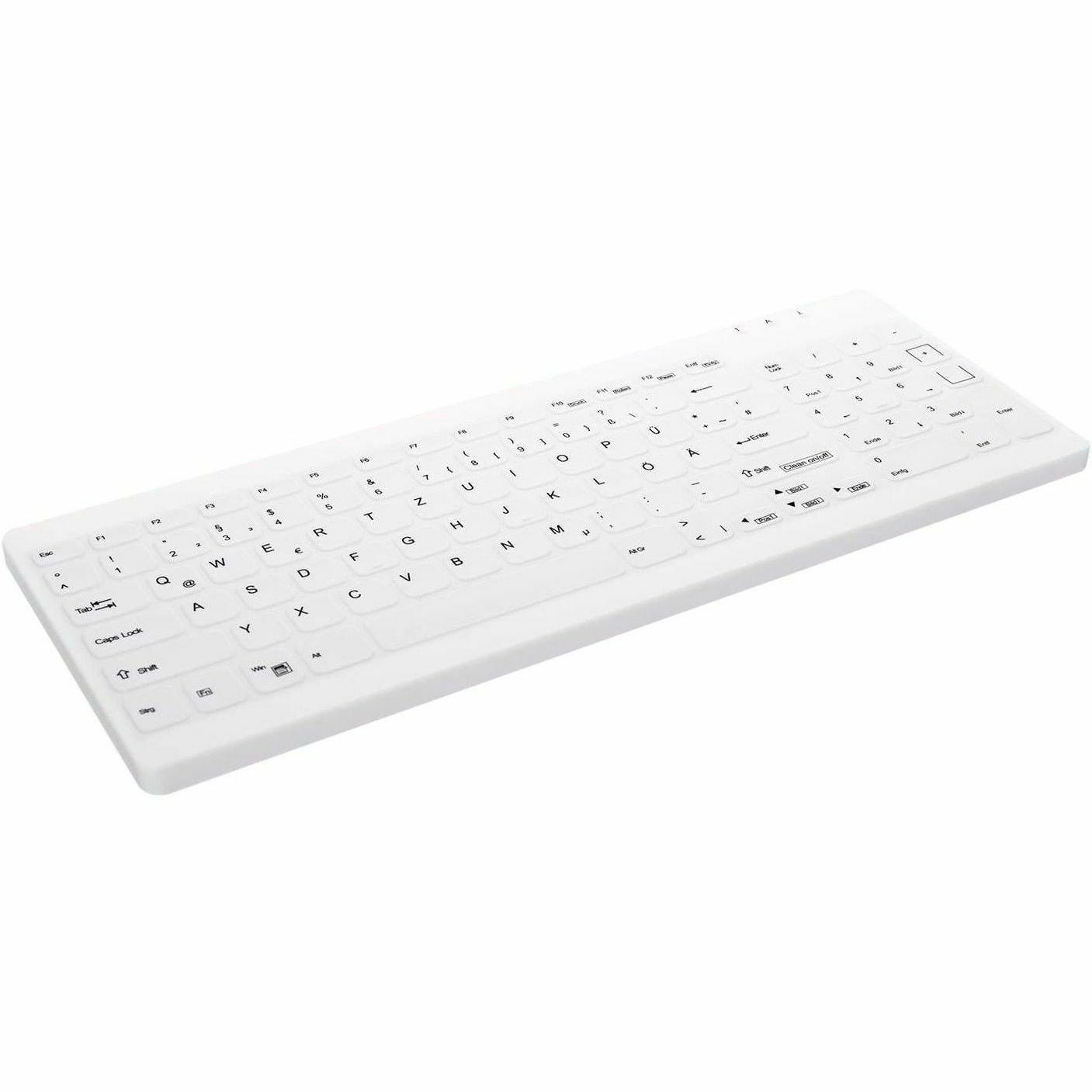 Active Key Keyboard - Cable Connectivity - USB 1.1 Type A Interface - English (US) - White