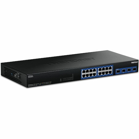 TRENDnet 20-Port 2.5G/Multi-Gig Switch with 10G SFP+ Ports, TEG-S50204, 16 x 2.5G RJ-45 Ports, 4 x 10G SFP+ Ports, 160Gbps, 1U Rack Mountable, NDAA TAA Compliant, Lifetime Protection, Black Visit the TRENDnet Store