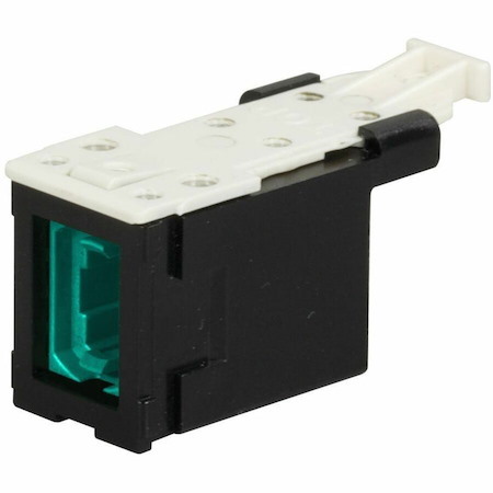 Ortronics HDFM Fiber Module, MTP, Aqua, Black Housing