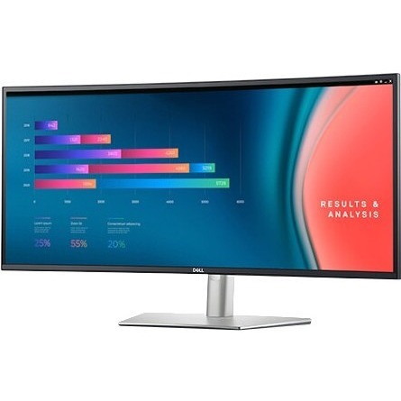 Dell UltraSharp U3421WE 34" Class Curved Screen LCD Monitor - 21:9 - Platinum Silver