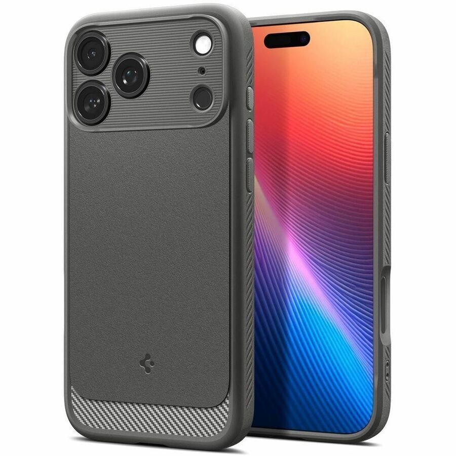 Spigen Rugged Armor Robuust Case voor Apple iPhone 17 Pro Max Smartphone - Grijs