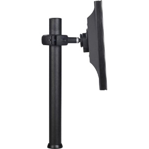 Atdec 16.5in pole desk mount with one display head - Loads up to 26.5lb - VESA 75x75, 100x100