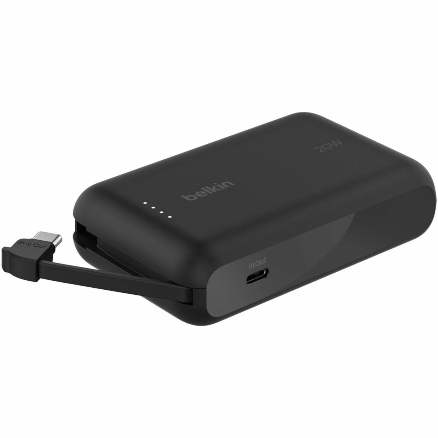 Belkin BoostCharge Power Bank 10K With Integrated Cable