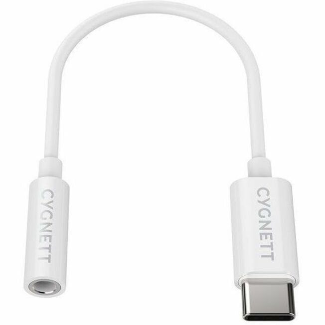 Cygnett Usb-C Audio Adapter - White (CY2867PCCPD), 3.5MM Headphones To Usb-C Connection, Wide-Ranging Compatibility, Works With Usb-C Devices
