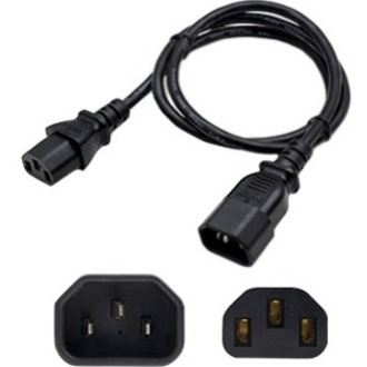 AddOn 10ft C13 Female to C14 Male 14AWG 100-250V at 15A Black Power Cable
