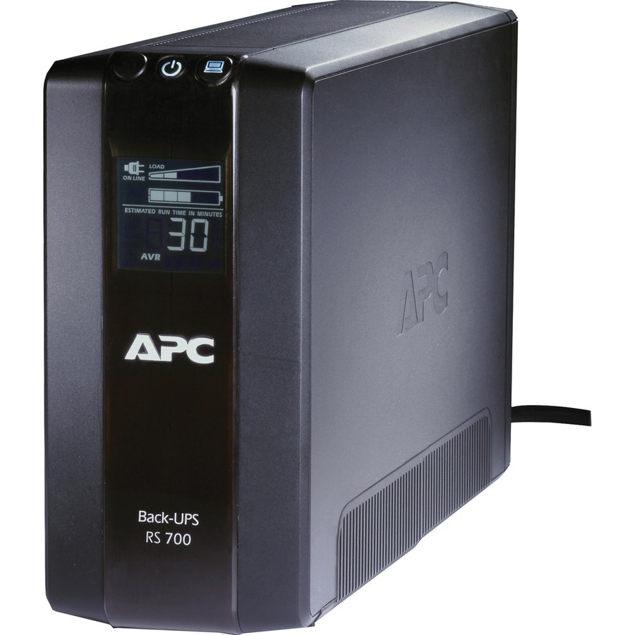 APC Back-UPS Pro, 700VA/420W, Tower, 120V, 6x NEMA 5-15R outlets, AVR, LCD, User Replaceable Battery