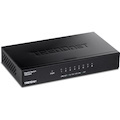 TRENDnet 8-Port Gigabit Desktop Switch, TEG-S83, 8 x Gigabit RJ-45 Ports, 16Gbps Switching Capacity, Fanless Design, Metal Enclosure, Lifetime Protection, Black