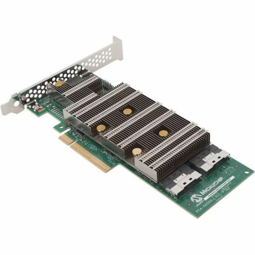 Microchip Adaptec SmartRAID 3258-16i /e SAS/SATA/NVMe Controller - 24Gb/s SAS, Serial ATA/600, NVMe - PCI Express 4.0 x8 - Plug-in Card