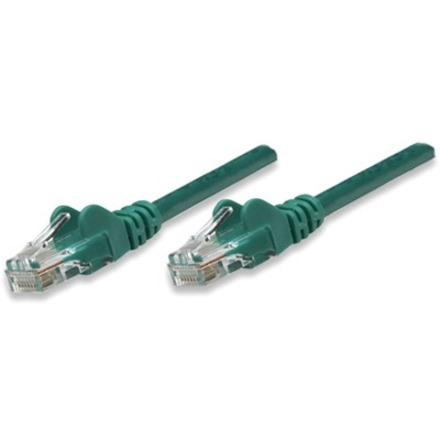 Network Patch Cable, Cat5e, 0.5m, Green, CCA, U/UTP, PVC, RJ45, Gold Plated Contacts, Snagless, Booted, Lifetime Warranty, Polybag