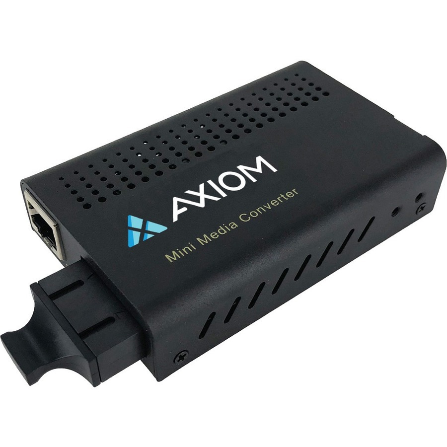 Axiom Mini 100BASE-T to 100BASE-FX Fiber Media Converter