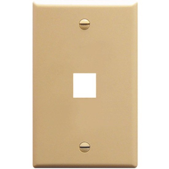 ICC IC107F01IV Single Gang Faceplate