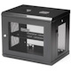 StarTech.com 2-Post 9U Wall Mount Network Cabinet, 19" Wall-Mounted Server Rack for Data / IT Equipment, Small Lockable Rack Enclosure