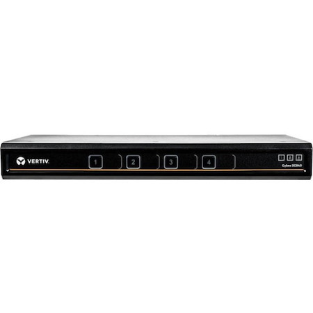 Vertiv Avocent Cybex SC800 Secure Desktop KVM Switch, Single Head Monitor, 4 Port, NIAP Version 4.0 Certified, CAC, TAA Compliant (SC840DPH-400)