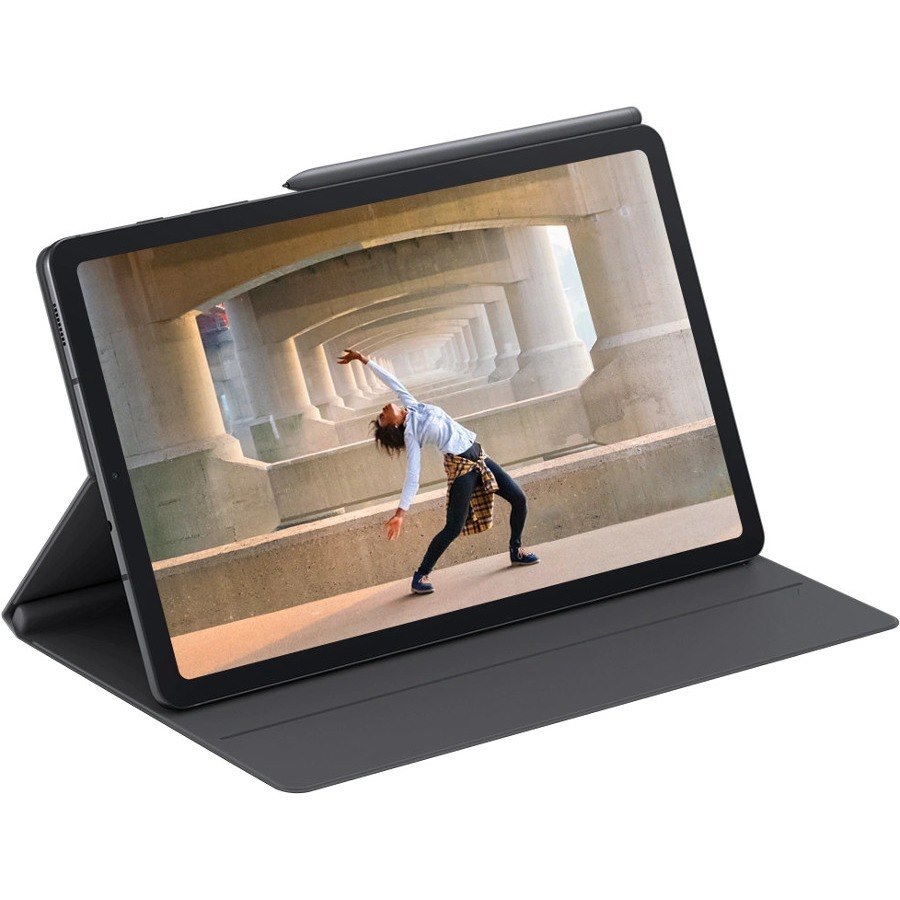 Samsung Book Cover Carrying Case (Book Fold) Samsung Galaxy Tab S6 Lite Smartphone - Grey