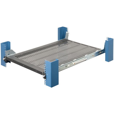 Rack Solutions 1U 115 Tool-less Sliding Equipment Shelf 27in Depth (Black)
