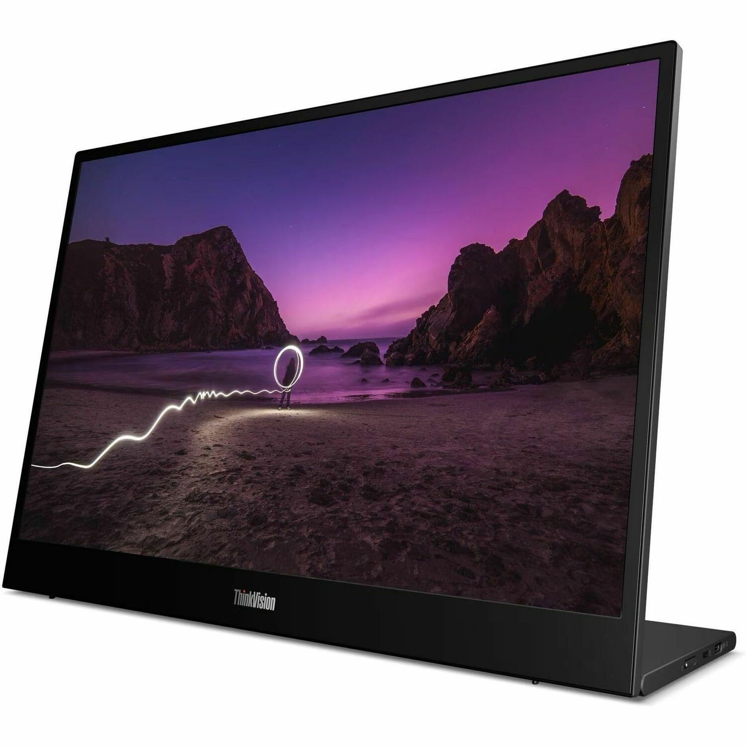 Lenovo ThinkVision M16 16" Class WUXGA LED Monitor - 16:10 - Eclipse Black